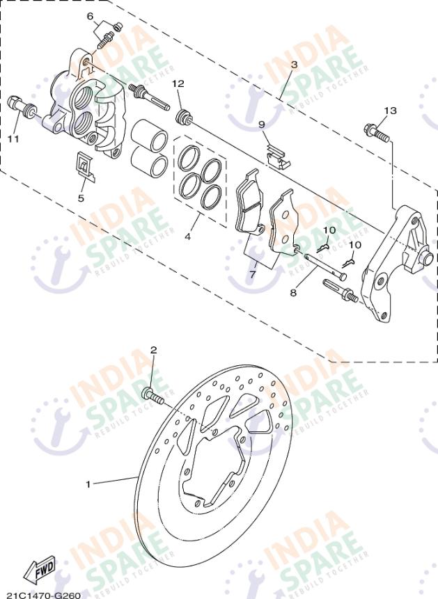 FRONT BRAKE CALIPER